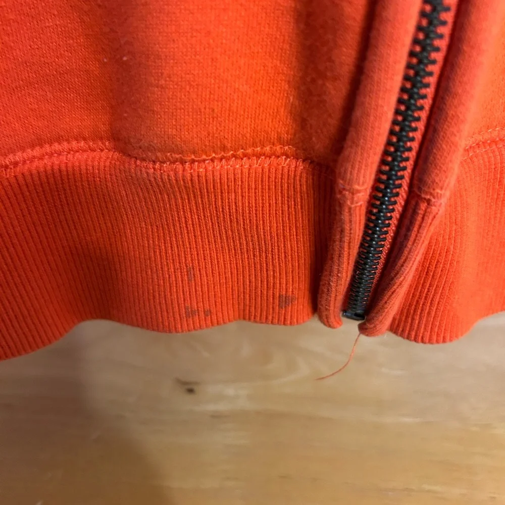 Colosseum Orange and White‎ Fleece Hoodie